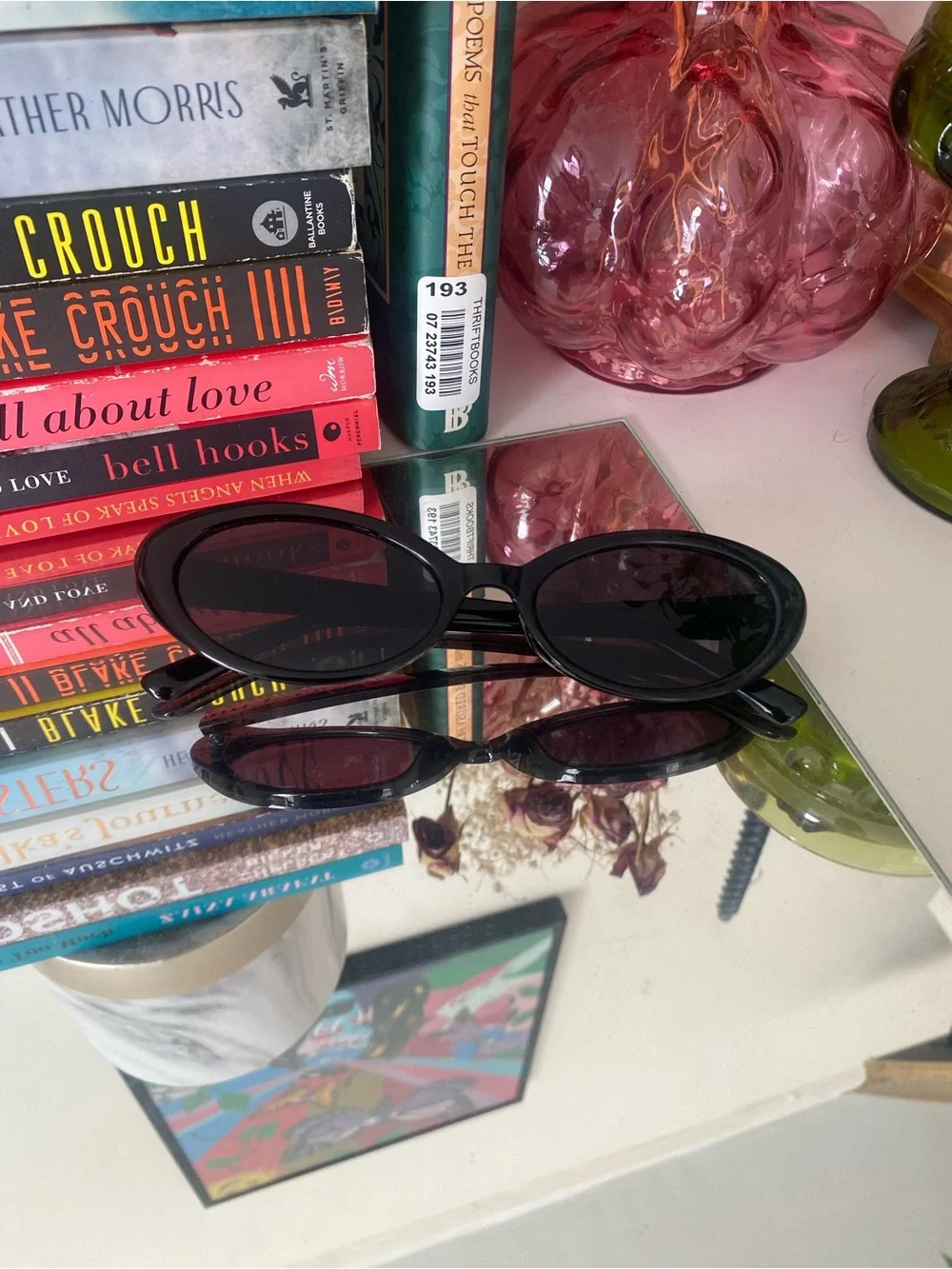 Black Oval Sunglasses